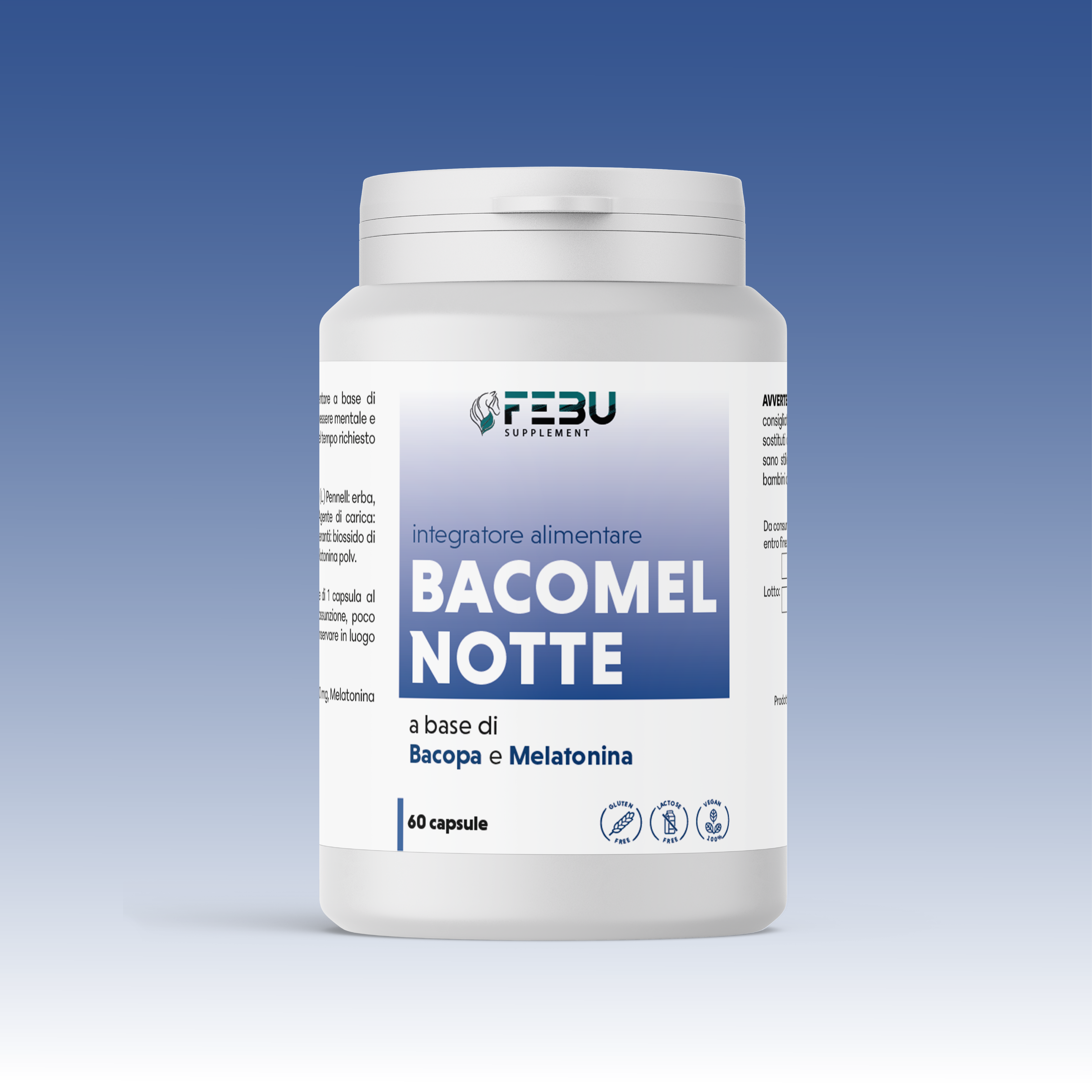 BACOMEL NOTTE - Integratore con Bacopa e Melatonina